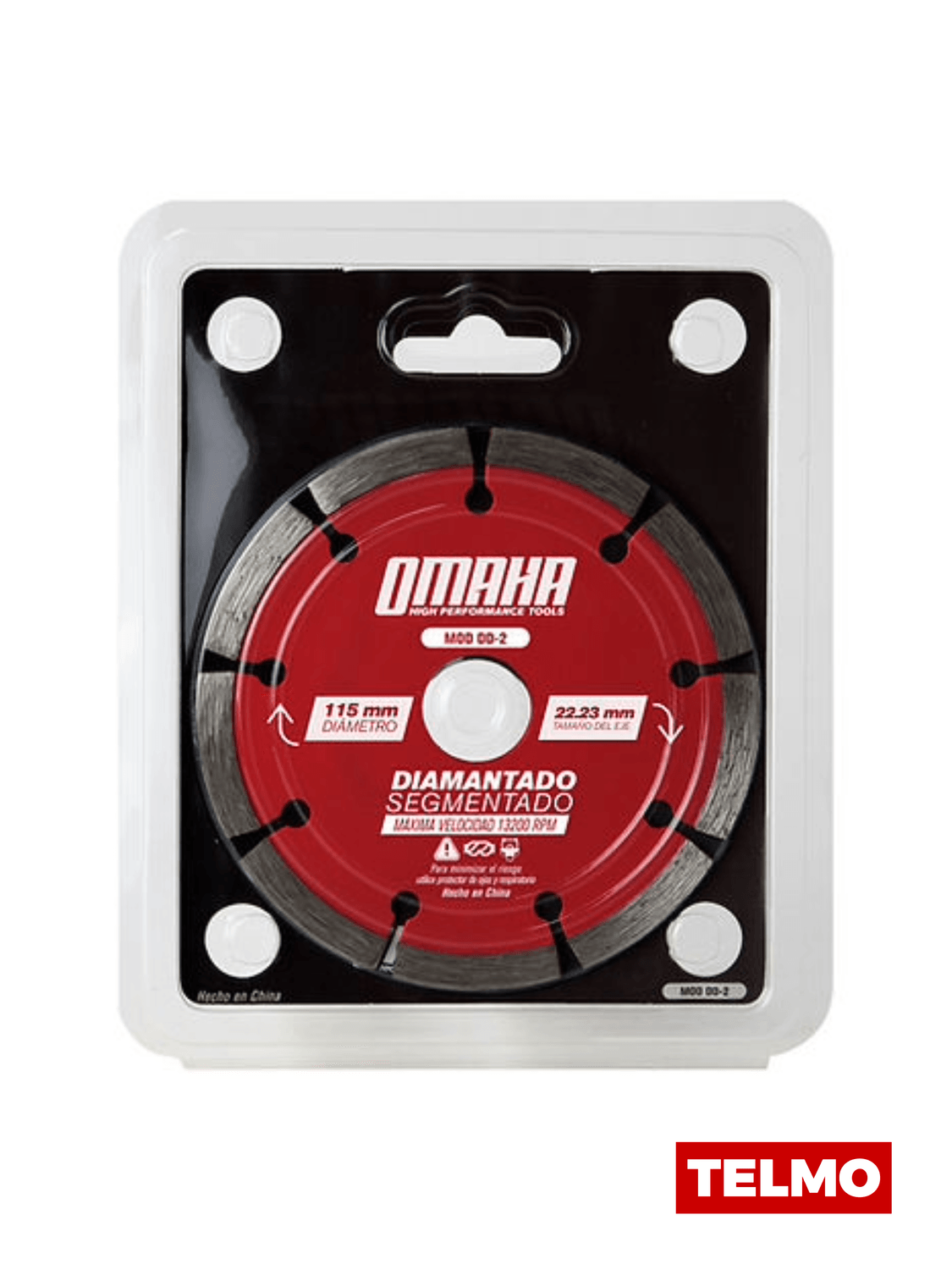 Disco Diamantado Segmentado 115mm Espesor 2mm DD-2 - Omaha