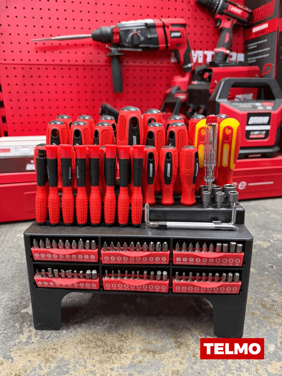 Set Herramientas Destornilladores Puntas Bocas 101 Piezas KDS-101 - Omaha