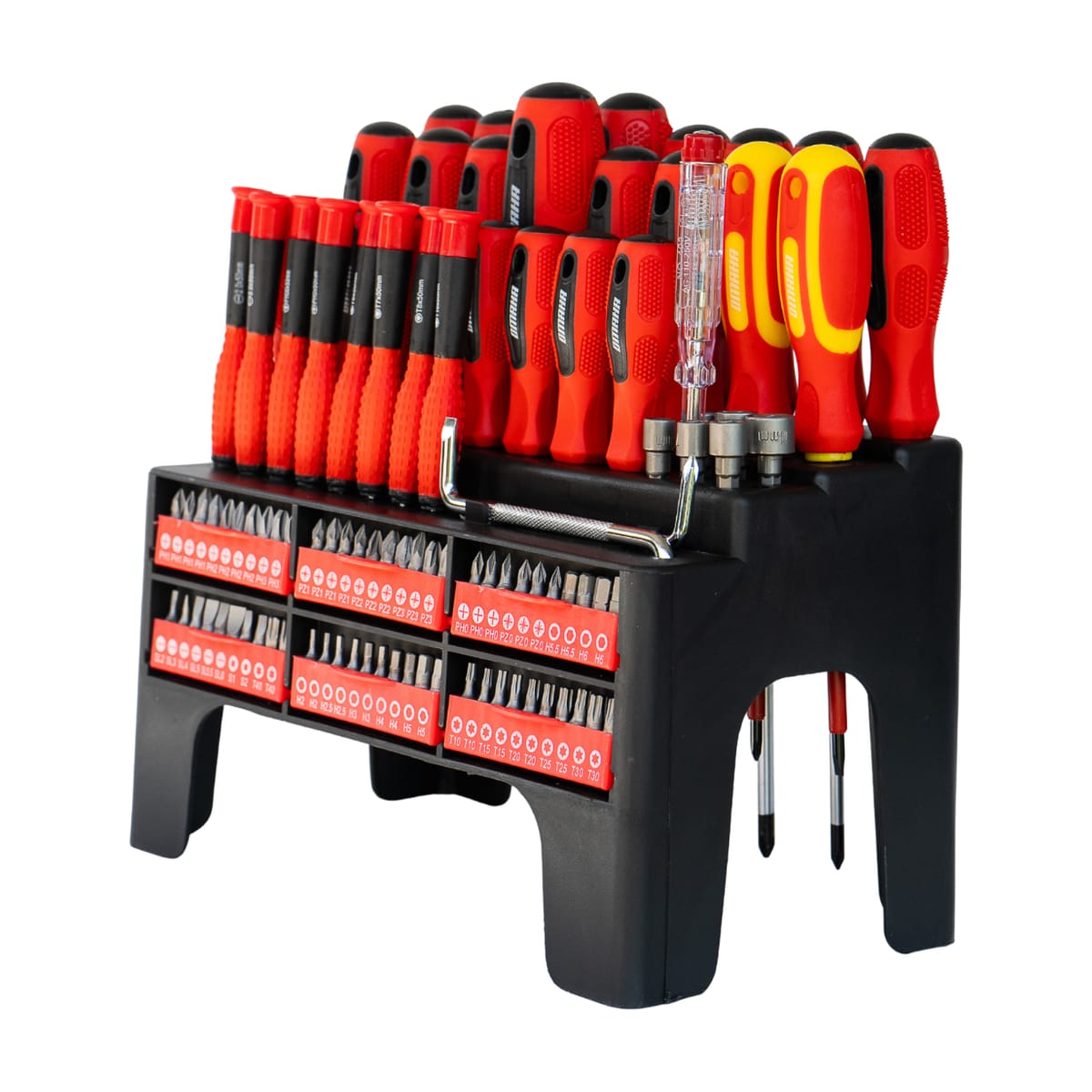 Set Herramientas Destornilladores Puntas Bocas 101 Piezas KDS-101 - Omaha