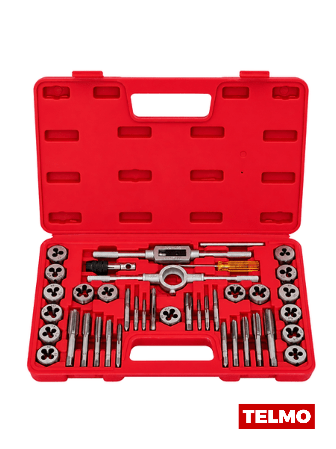 Juego Machos Terrajas Roscar M3 M12 1/8NPT 17 Machos 17 Terrajas Caja MCK-40 - Omaha, foto real