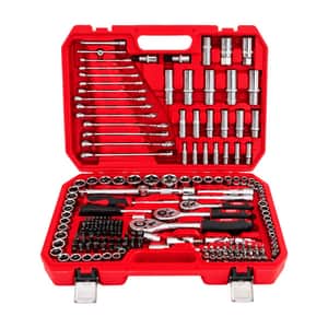 Set Tubos Herramientas 1/2" 3/8" 1/4" Chrome Vanadium 216 Piezas SHK-216 - Omaha