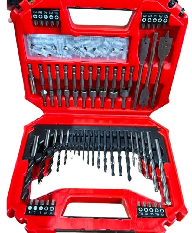 Set Brocas Puntas Llaves Tubo 130 Piezas SMK-130 - Omaha, foto real