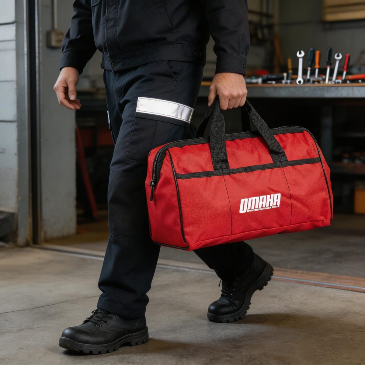 Bolso Herramientas 12L 31x17x24cm 5 Bolsillos BTP-12 - Omaha