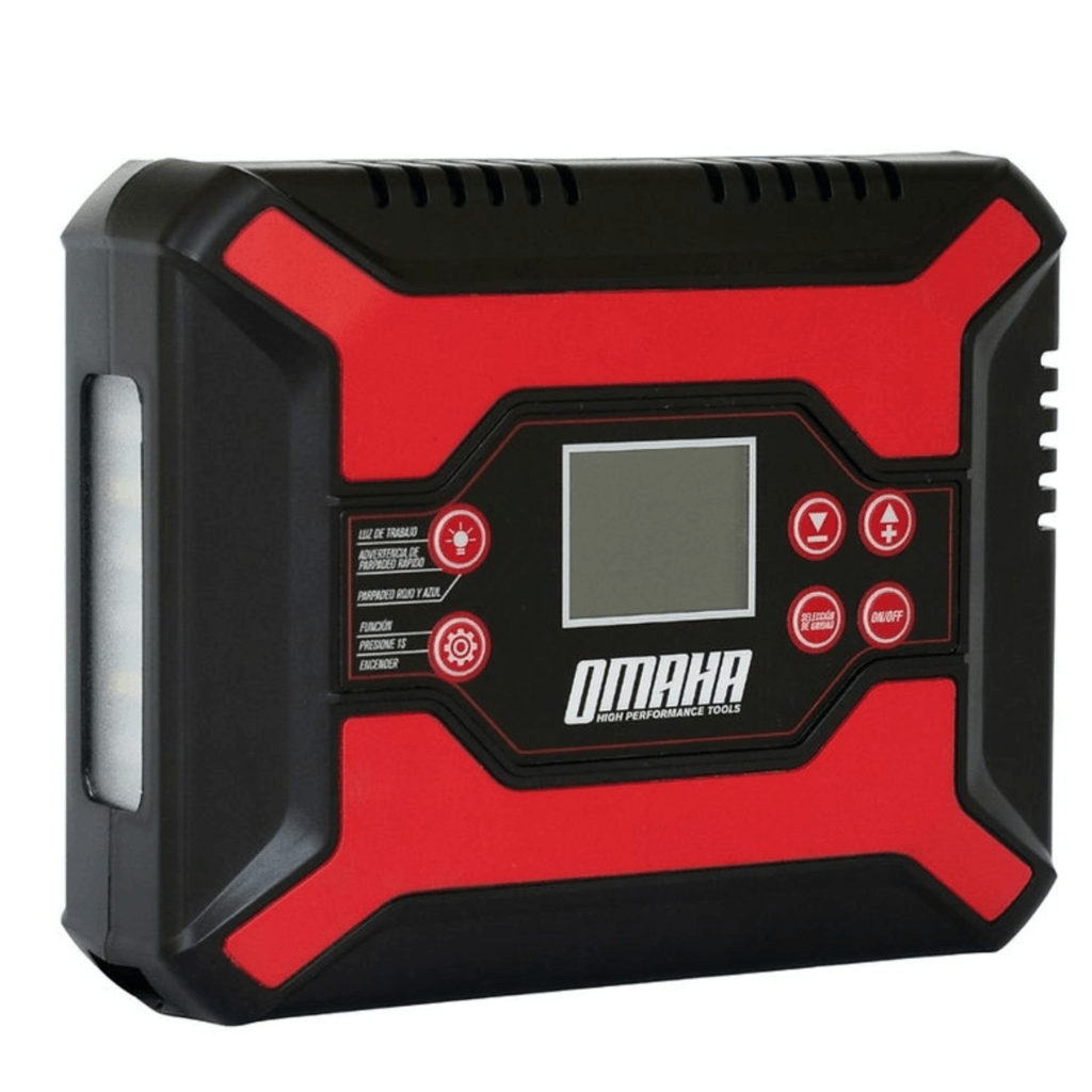 Cargador Arrancador Inflador Portátil 600A 150PSI AJ-1200 - Omaha