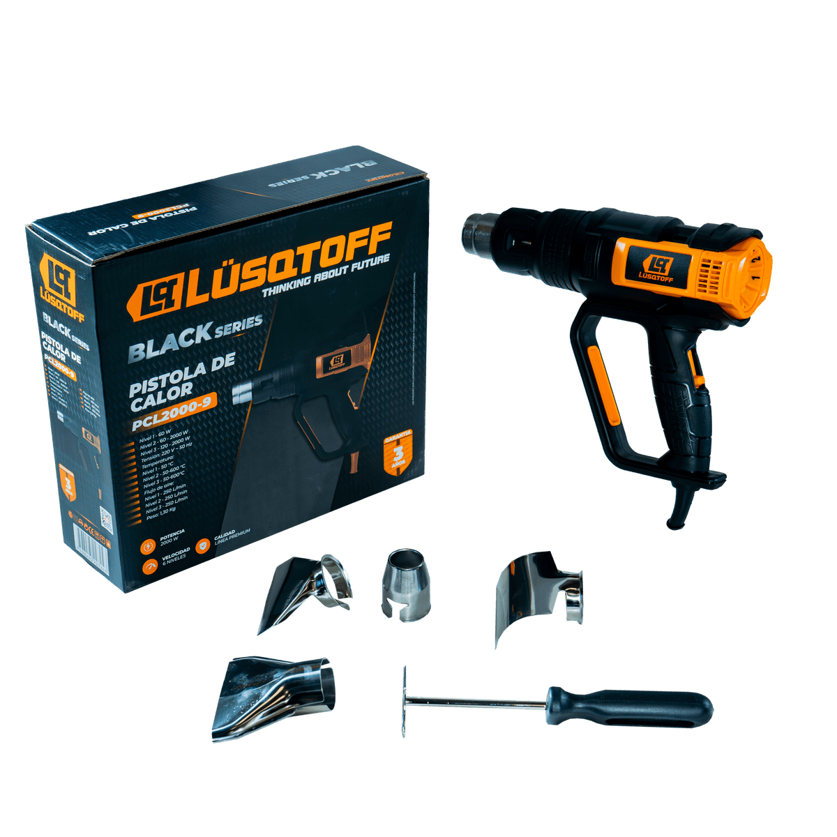 Pistola De Calor 2000W PCL2000-9 - Lusqtoff