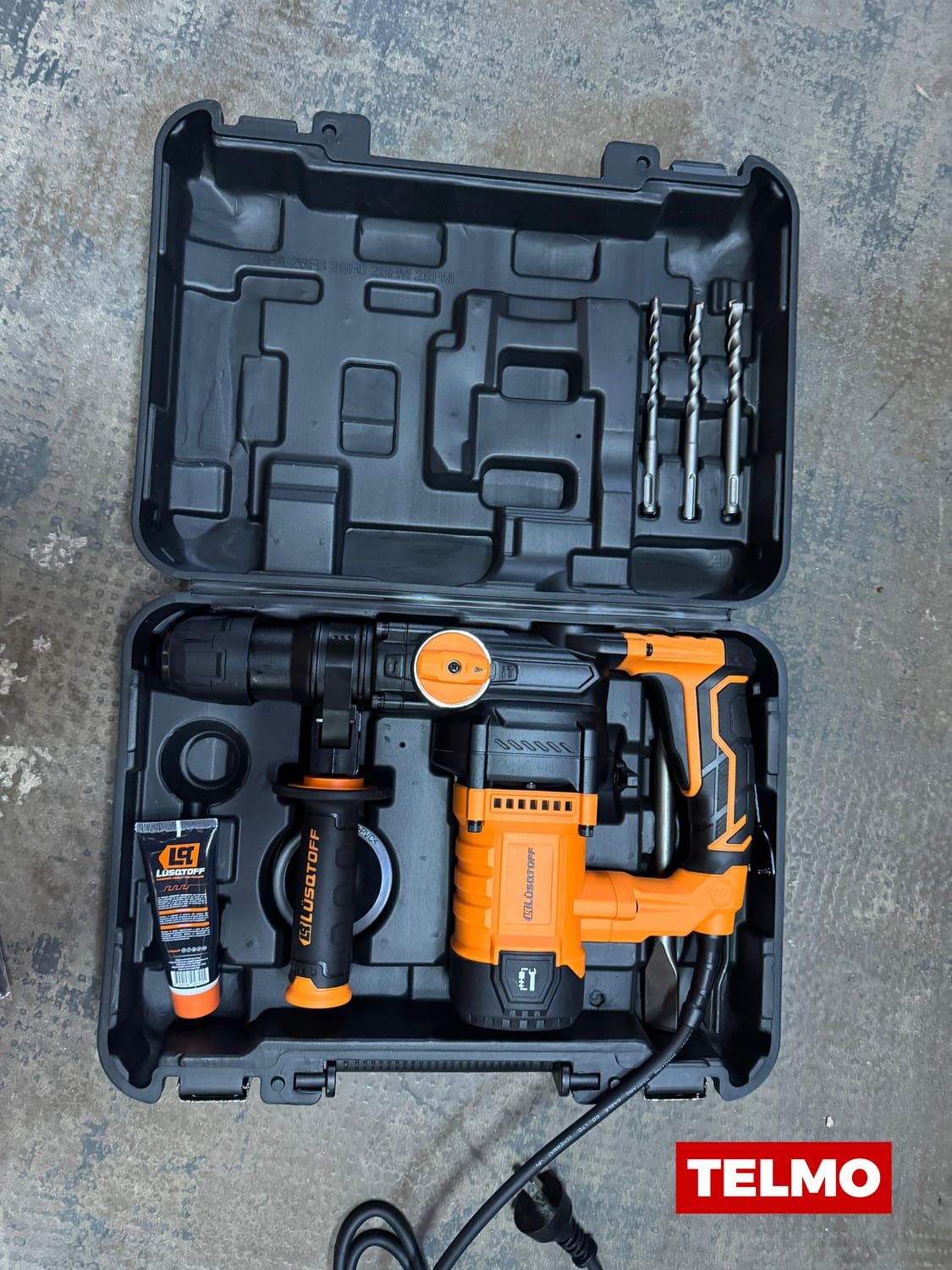 Rotomartillo SDS Plus 1050W 4.5J 26mm + 3 Mechas + 2 Cinceles RML1050-8 - Lusqtoff, foto real