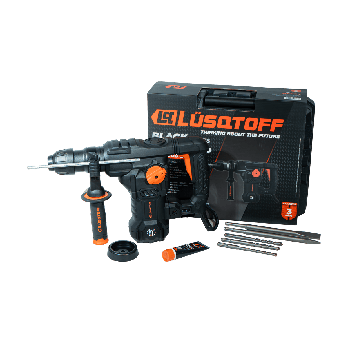 Rotomartillo SDS-Plus 1500W 6J 32mm RML1500-9 - Lusqtoff