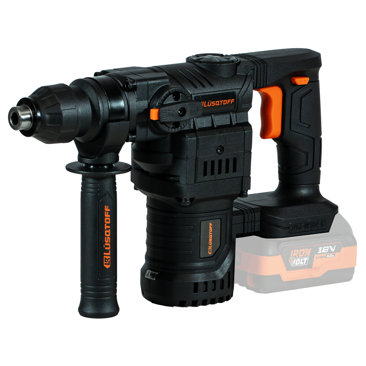 Rotomartillo A Batería 18V 2,8J SDS-Plus 26mm Brushless RML5400-9B - Lusqtoff