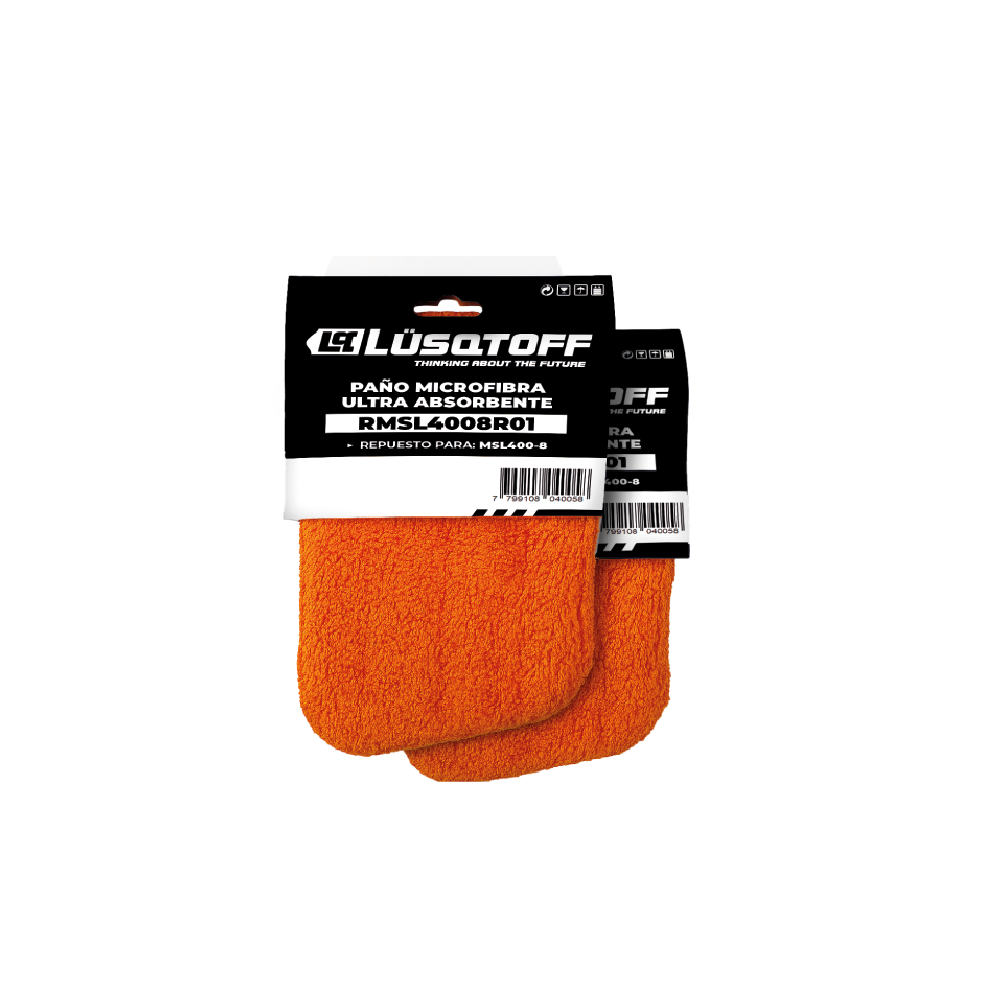 Paño Microfibra 40x12cm Repuesto MSL400-8 RMSL4008R1 - Lusqtoff