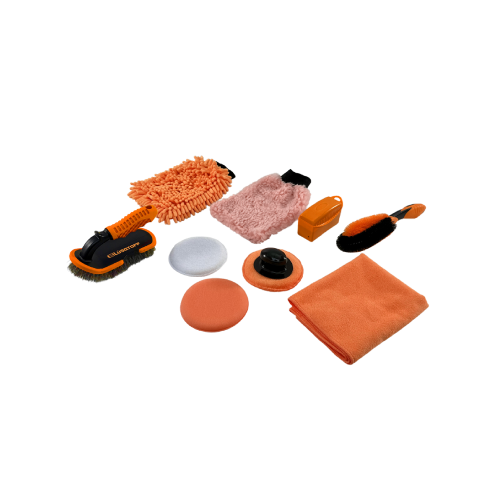 SET DE LIMPIEZA PARA AUTO - 10 PIEZAS