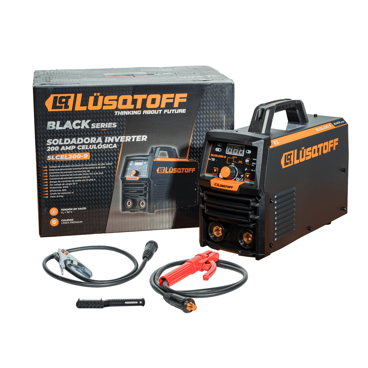 Soldadora Inverter 200A Celulosica SLCEL200-9 - Black Series