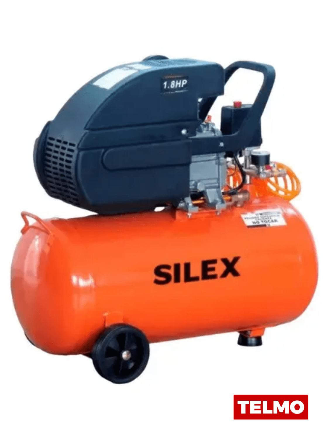 Compresor Aire 42L 1,8HP 210L/min 110PSI + Manguera + Pistolas SLXCO42K - Silex