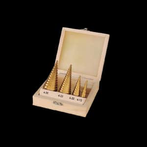 Set de Mechas Escalonadas 4 Piezas HSS SMEL3-8 - Lusqtoff