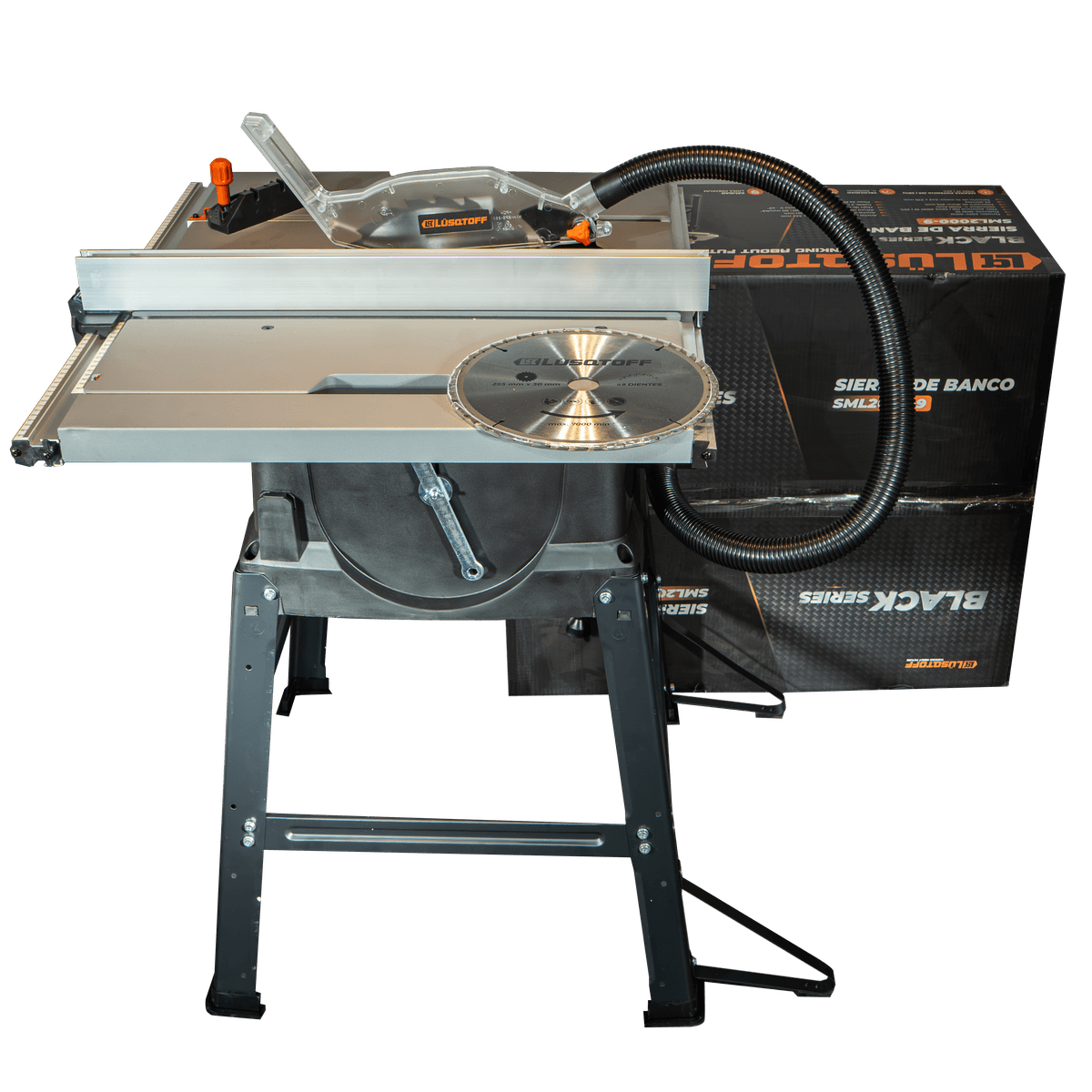 Sierra de Banco 2000W Disco 255mm Corte 85mm Black Series SML2000-9 - Lusqtoff