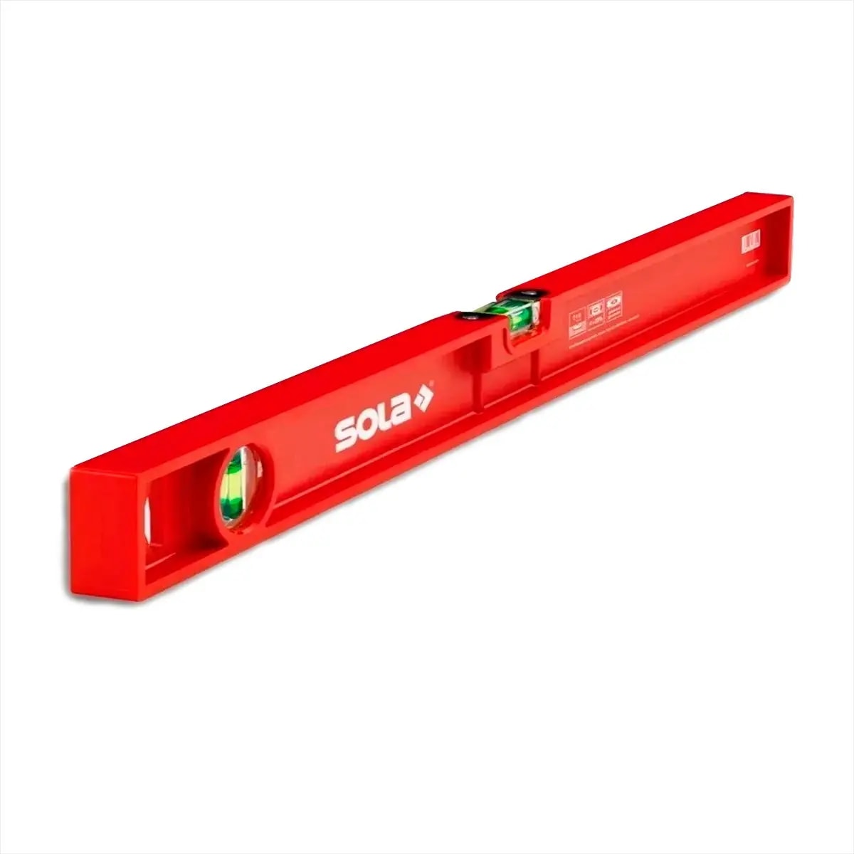 Nivel Burbuja Focus 80cm Plástico ABS 2 Burbujas Horizontal Vertical 1mm/m PF80 - Sola