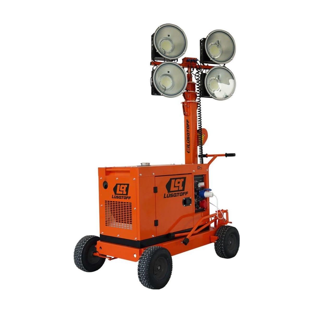 TORRE DE ILUMINACION CON GENERADOR CABINADO