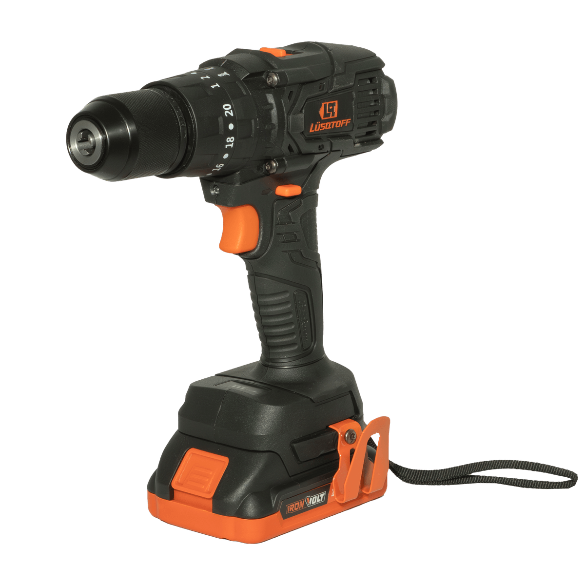 Kit Taladro Percutor a Batería 18V 13mm Brushless 60Nm + 2 Baterías + Maletín TIL80-9BK - Lusqtoff