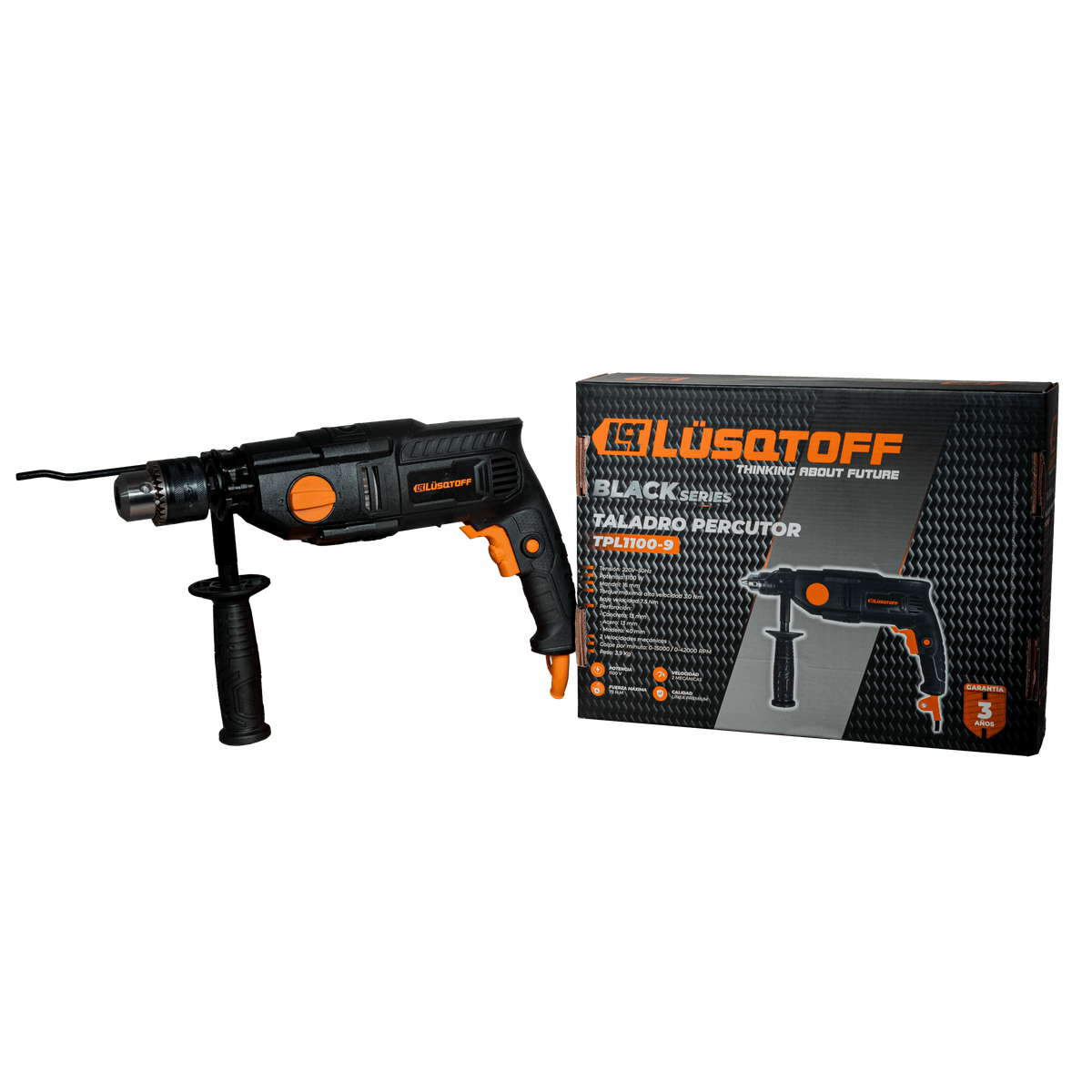 Taladro Percutor 1100W 16mm TPL1100-9 - Lusqtoff