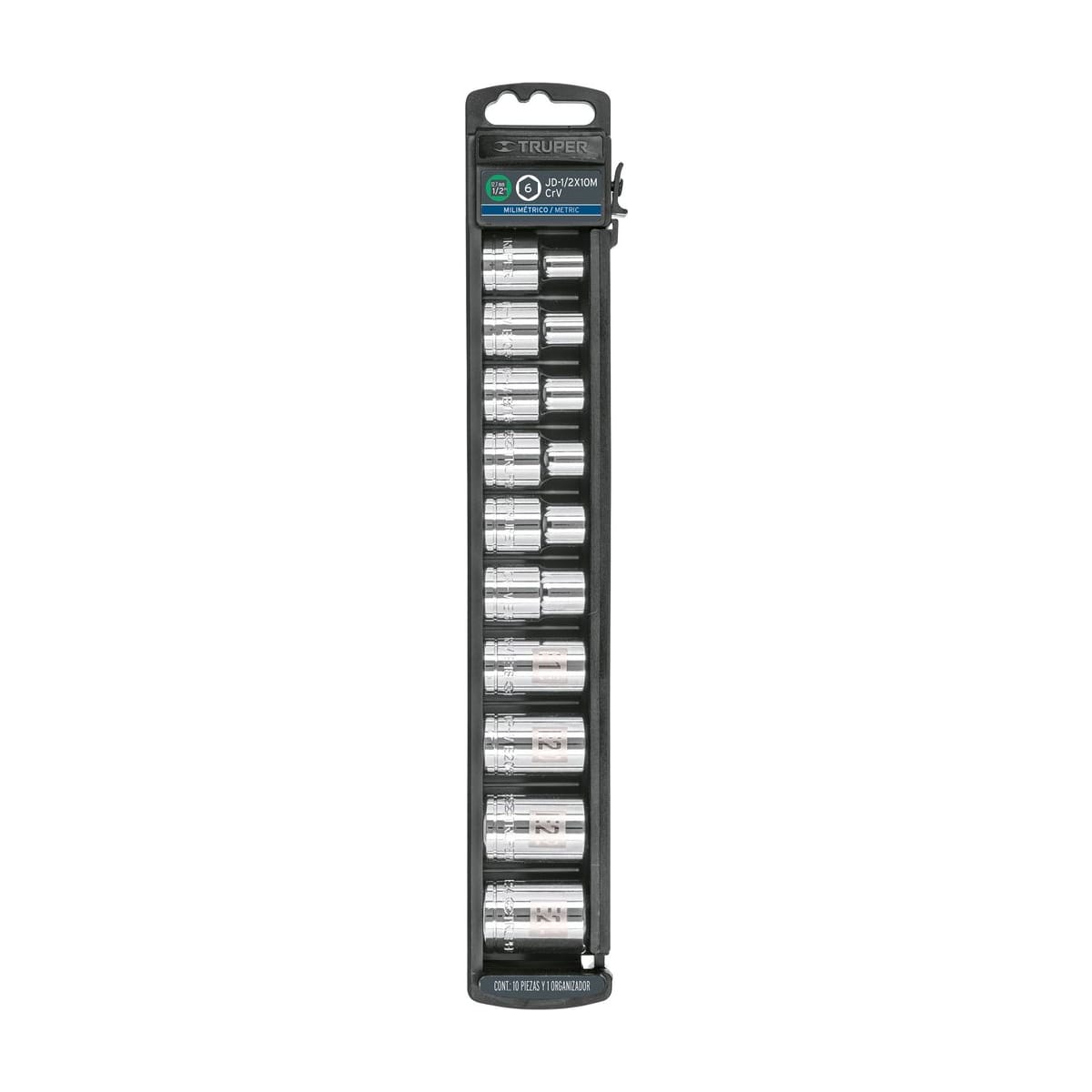 Juego 10 Dados Torx Encastre 1/2 JDTH-1/2X10 - Truper
