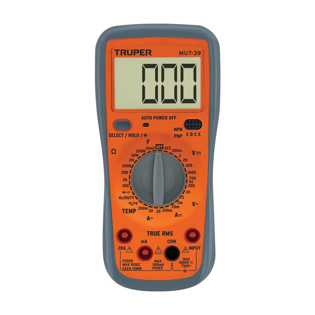 Multímetro Digital Profesional True RMS MUT-39 - Truper