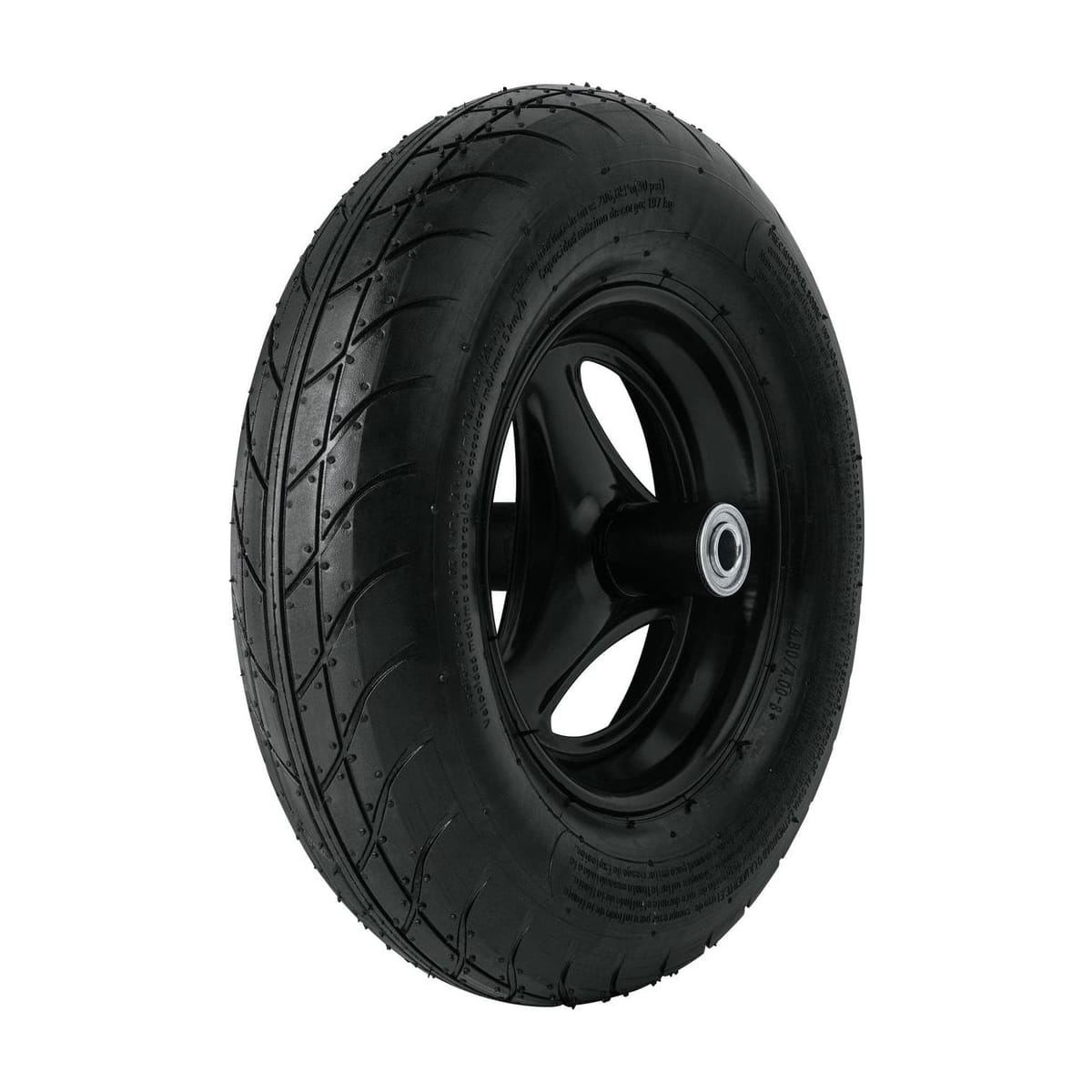 Llanta Neumática Lisa 16" Eje y Baleros LLSS - Truper