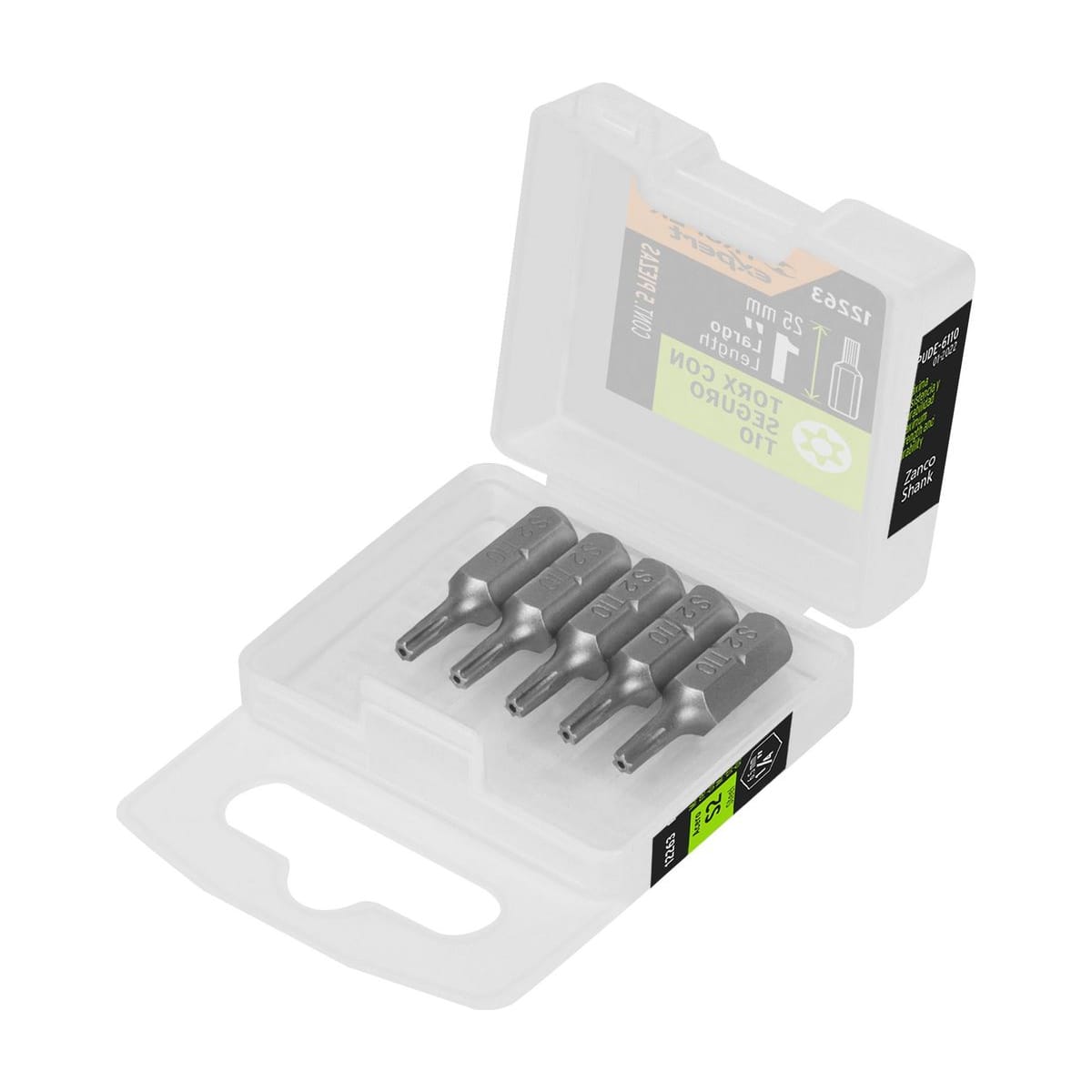 Puntas Torx T10 C/Seguro 25mm x5 PUDE-6110 - Truper