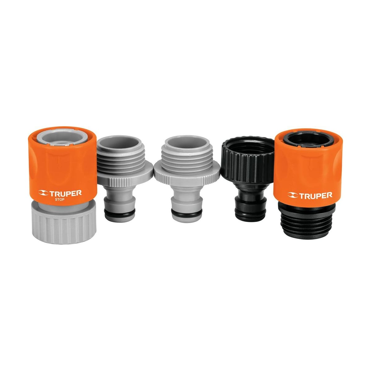 Juego de Conectores Rapidos 3/4" ABS x5 CLICK-SET - Truper