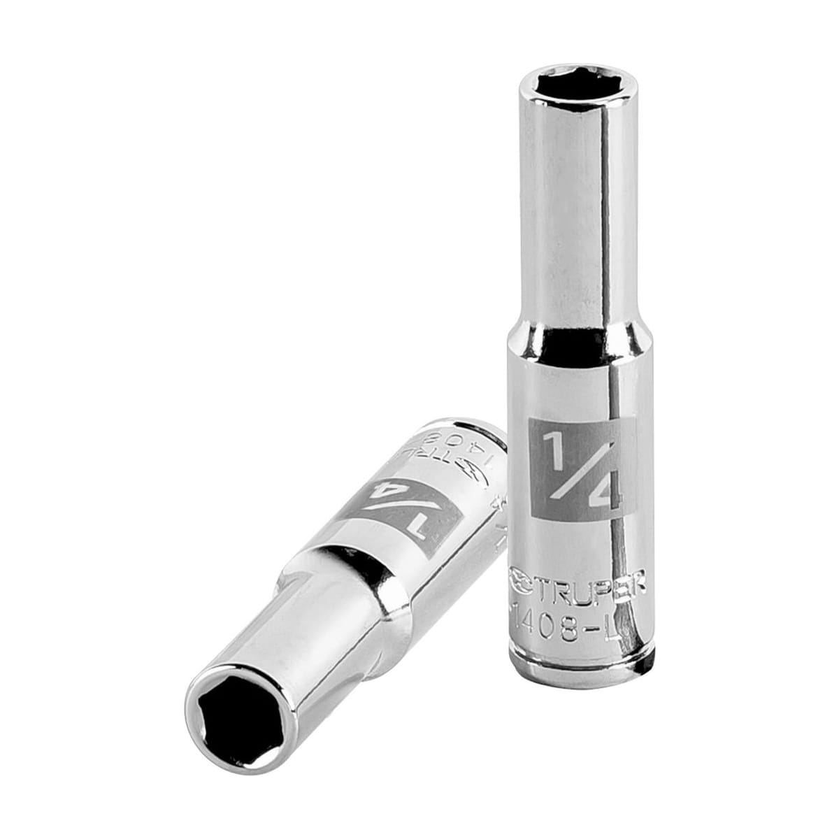 Dado Largo 1/4" 6 Puntas Cuadro 1/4 D-1408-L - Truper