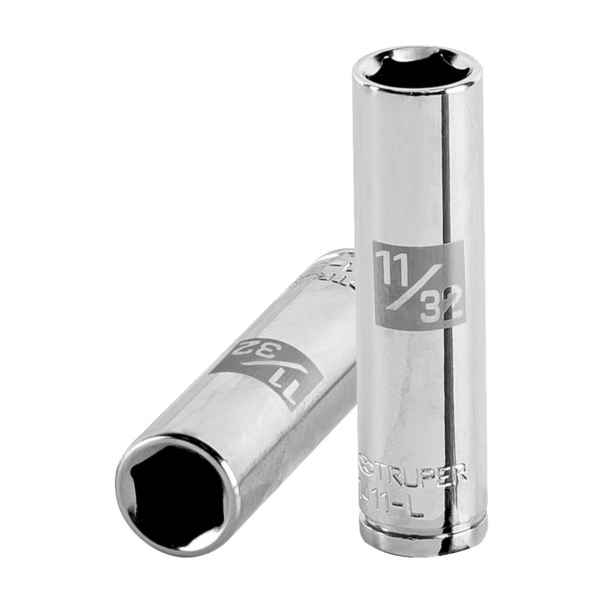 Dado Largo 11/32" 6 Puntas Cuadro 1/4 D-1411-L - Truper