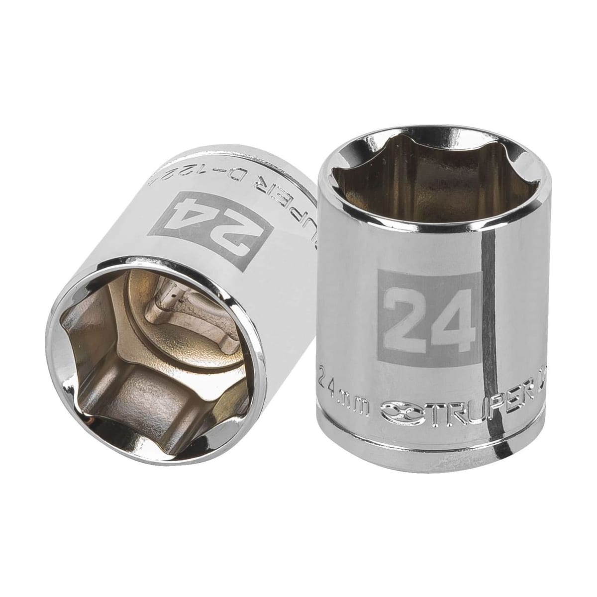 Dado 6 Puntas 24mm Cuadro 1/2" D-1224-M - Truper