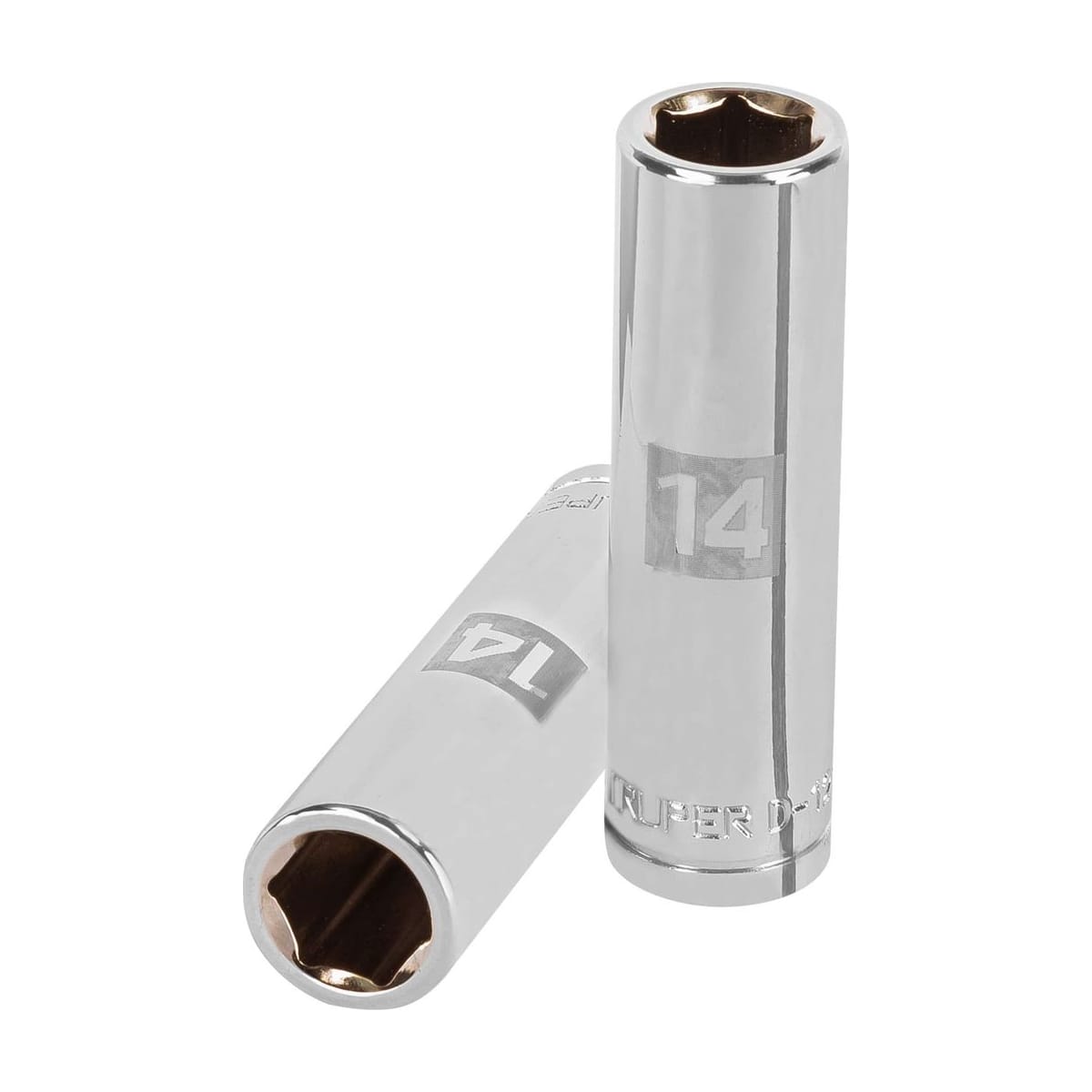 Dado Largo 6 Puntas 14mm Cuadro 1/2" D-1214-ML - Truper