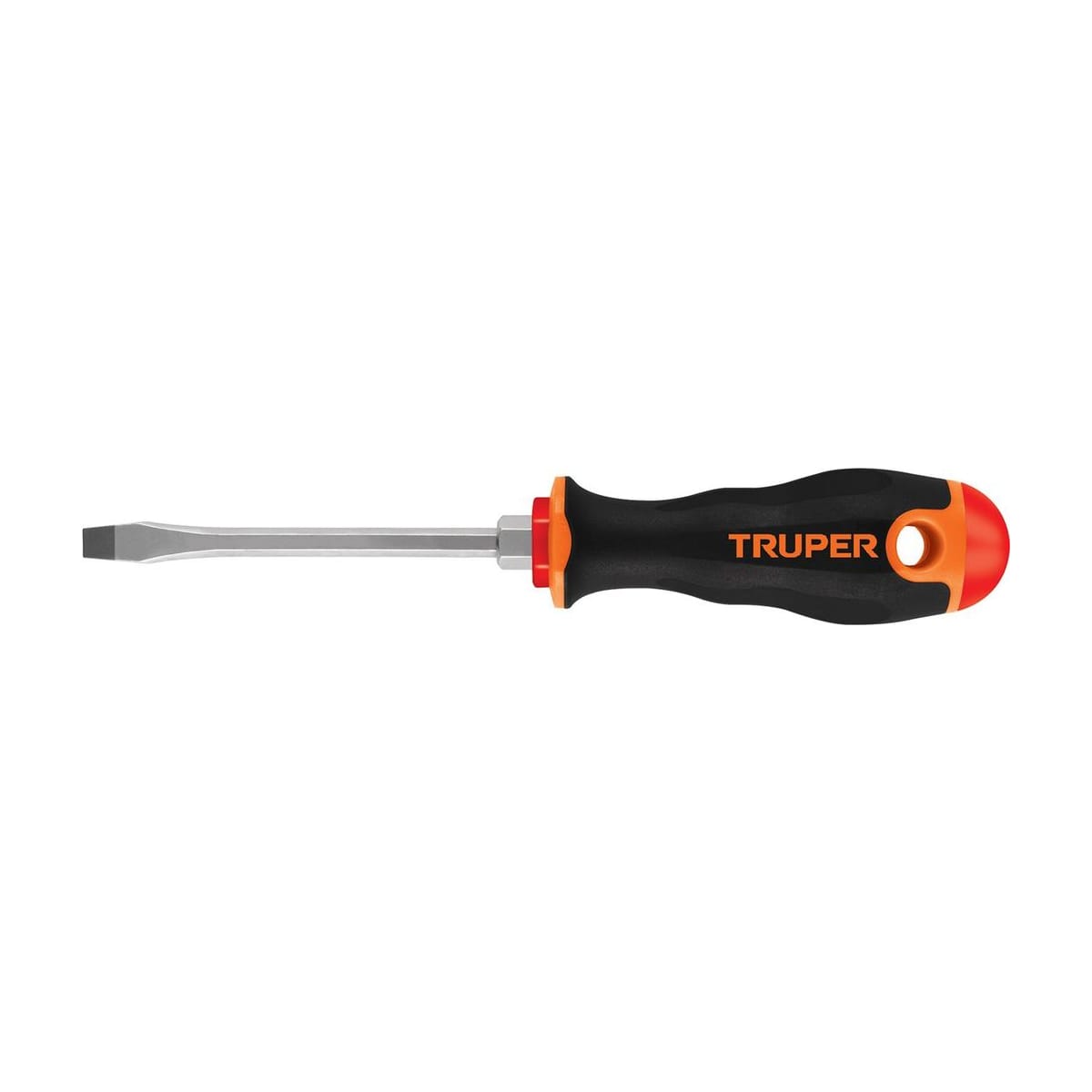 Destornillador Plano 1/4" x 4" Mango Comfort Grip DR-1/4X4B - Truper
