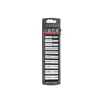 Juego de Dados Largos Cuadro 1/4 Std 10 Piezas 14167 - Truper