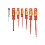 Juego Destornilladores Dieléctricos 6 Piezas + Probador 14196 - Truper