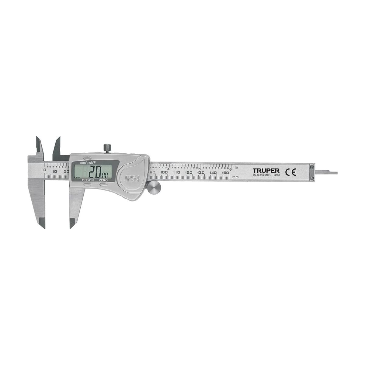 Calibre Digital 6" Inox CALDI-6MP - Truper