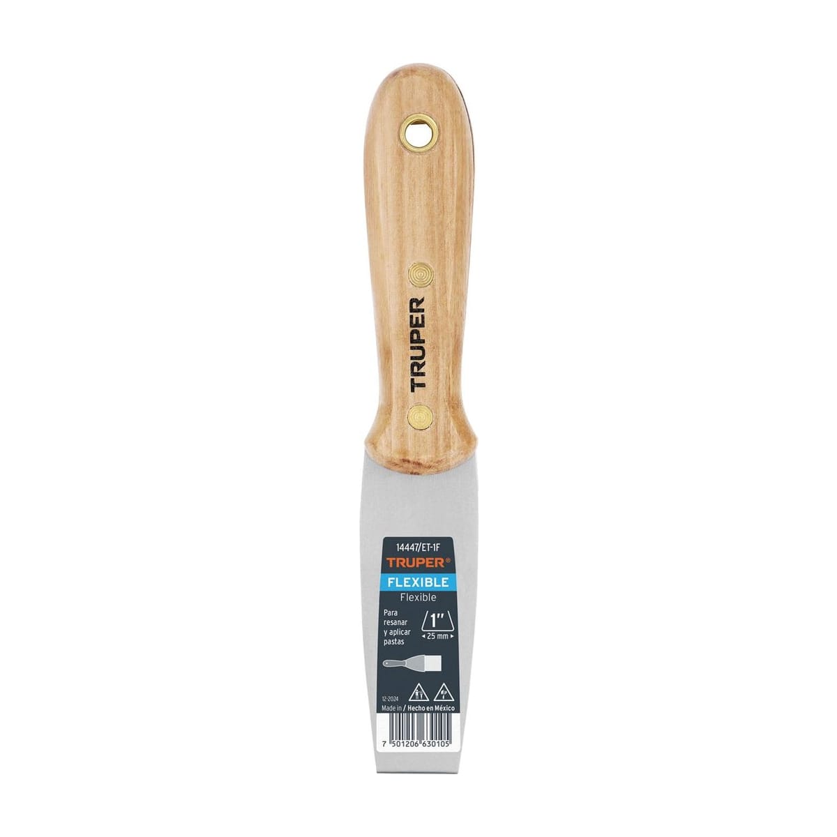 Espátula 25mm Mango Madera ET-1F - Truper