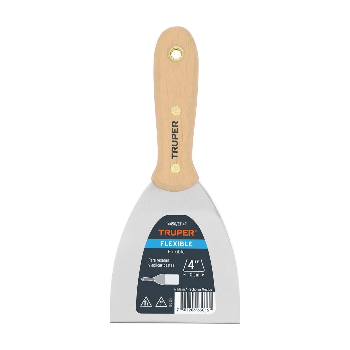 Espátula 100mm Mango Madera ET-4F - Truper