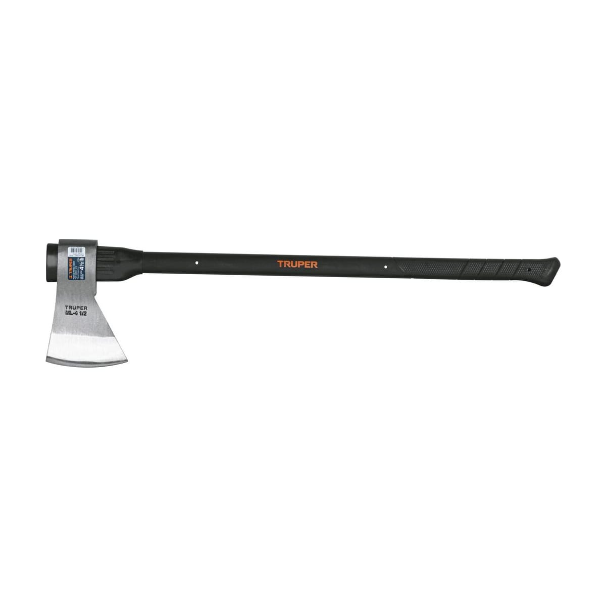Hacha Media Labor 4-1/2lb Mango Fibra de Vidrio ML-4-1/2M - Truper