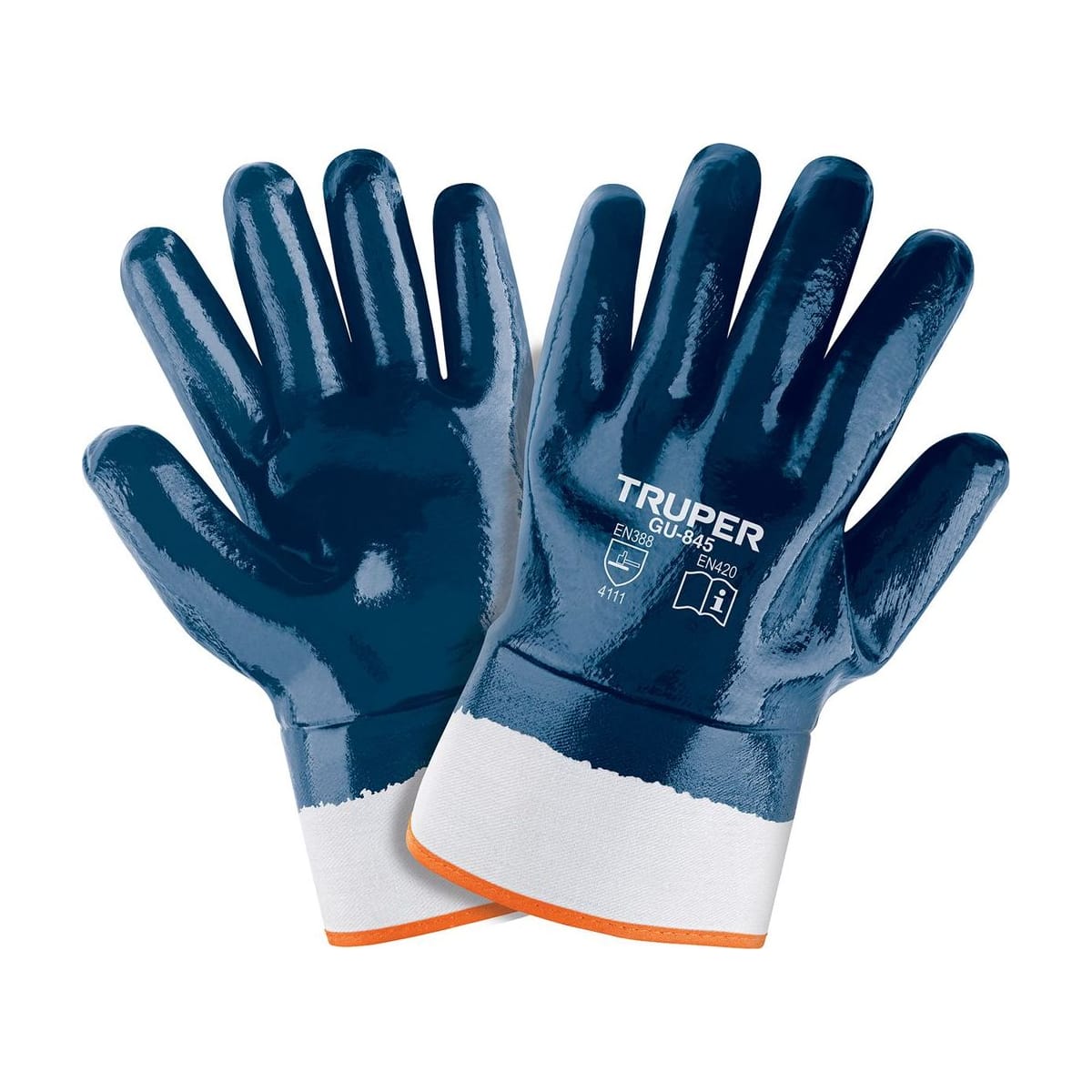 Guantes Algodón Recubierto Nitrilo GU-845 - Truper