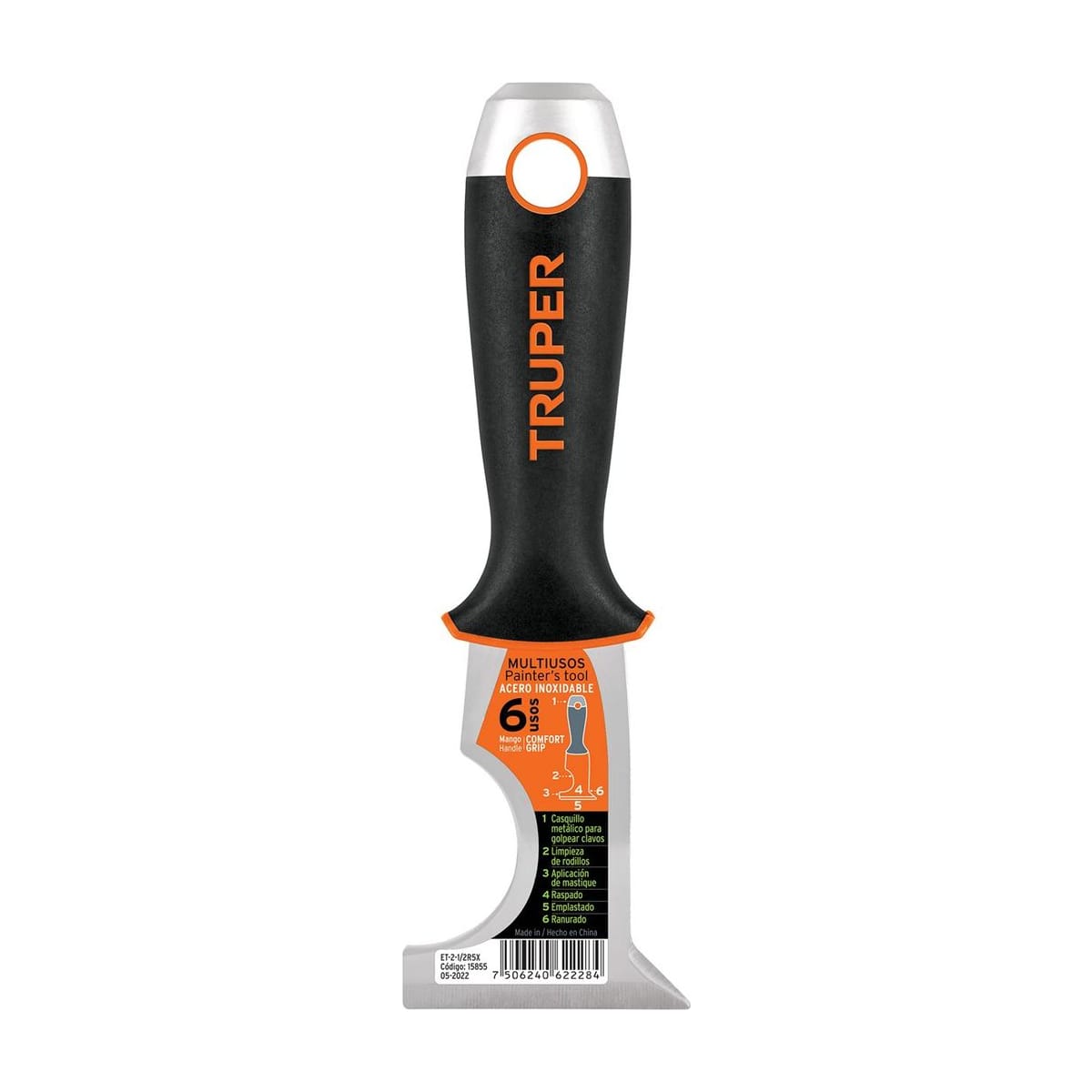 Espátula Rígida 2-1/2" 6 Usos ET-2-1/2R5X - Truper