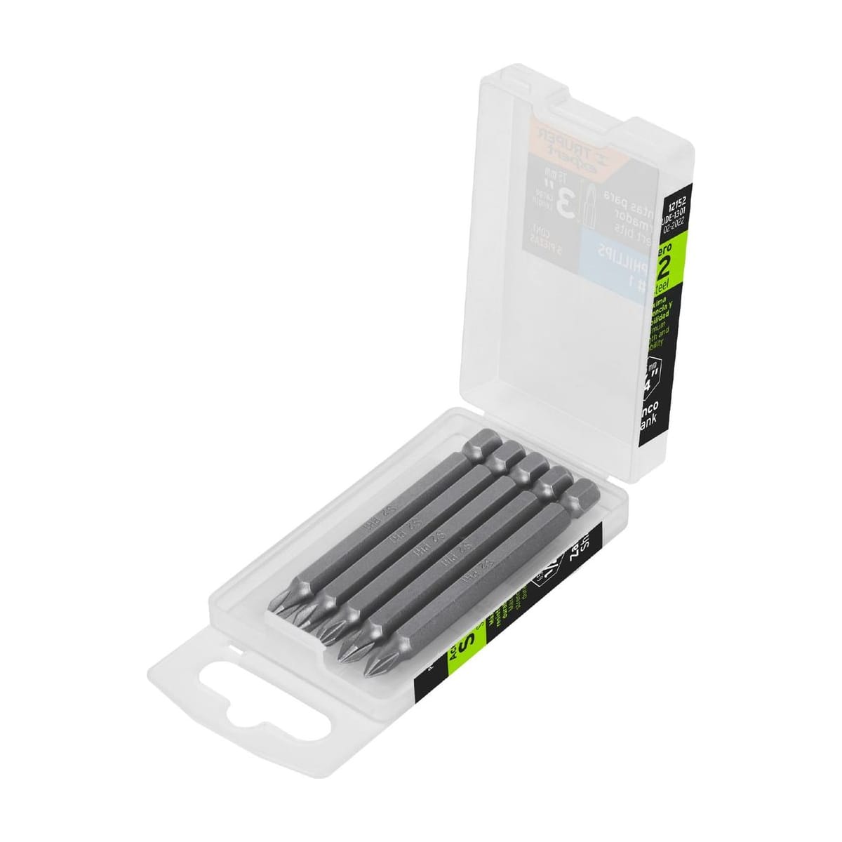 Puntas PH1 75mm x5 Acero S2 PUDE-1301 - Truper