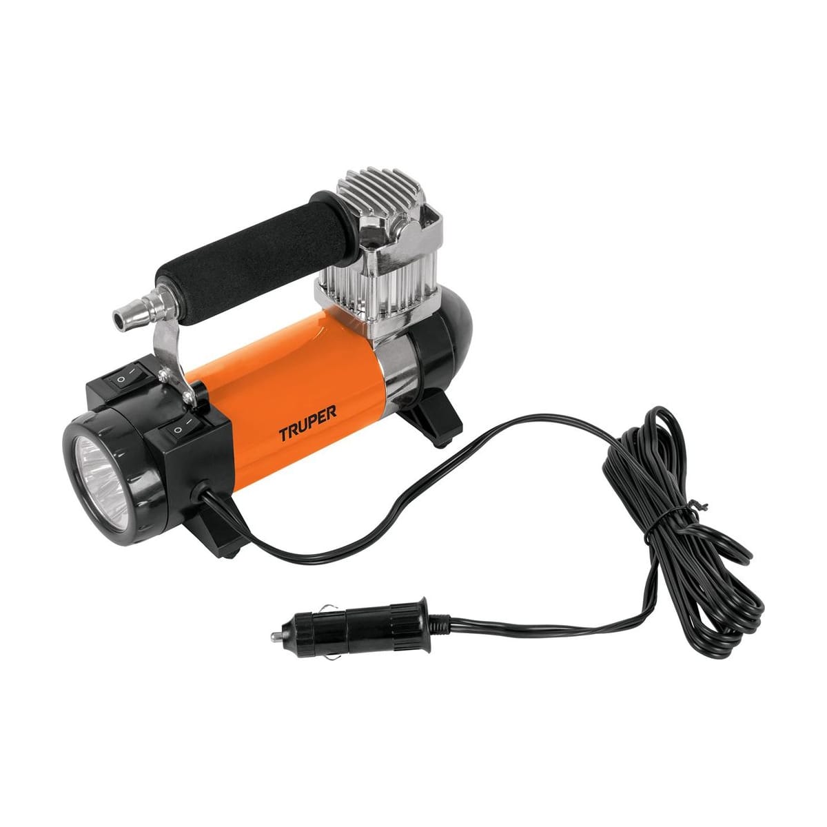 Inflador Portatil 12V Linterna 20lm COMP-12 - Truper