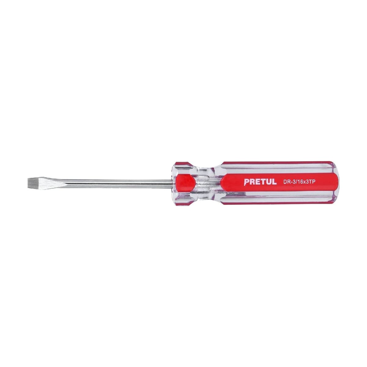 Destornillador Plano 3/16x3" DR-3/16X3TP - Pretul