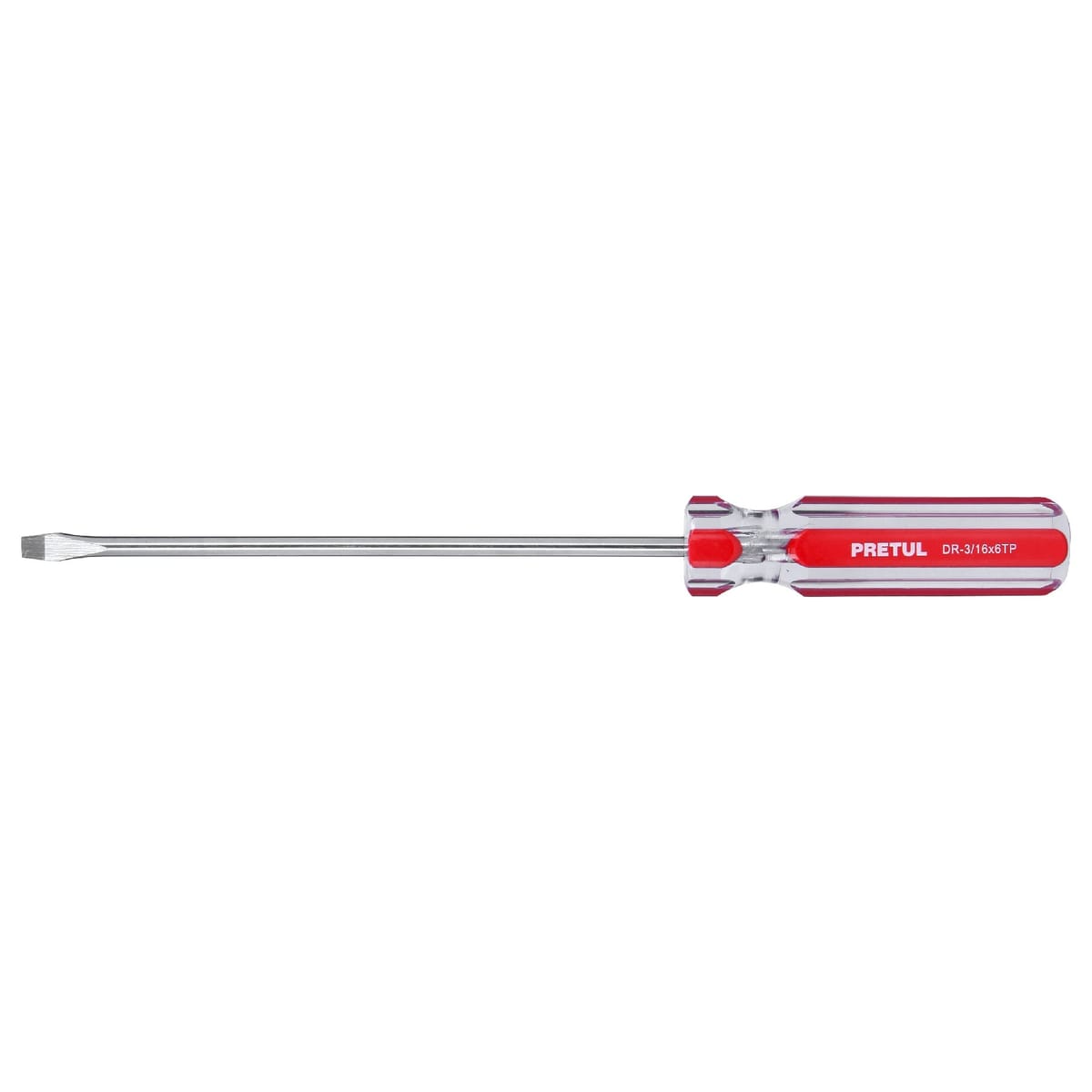 Destornillador Plano 3/16x6" DR-3/16X6TP - Pretul