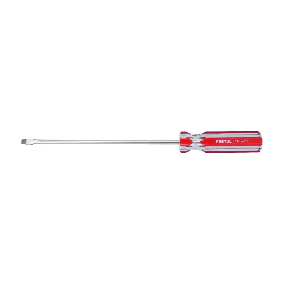 Destornillador Plano 1/4x8" DR-1/4X8TP - Pretul