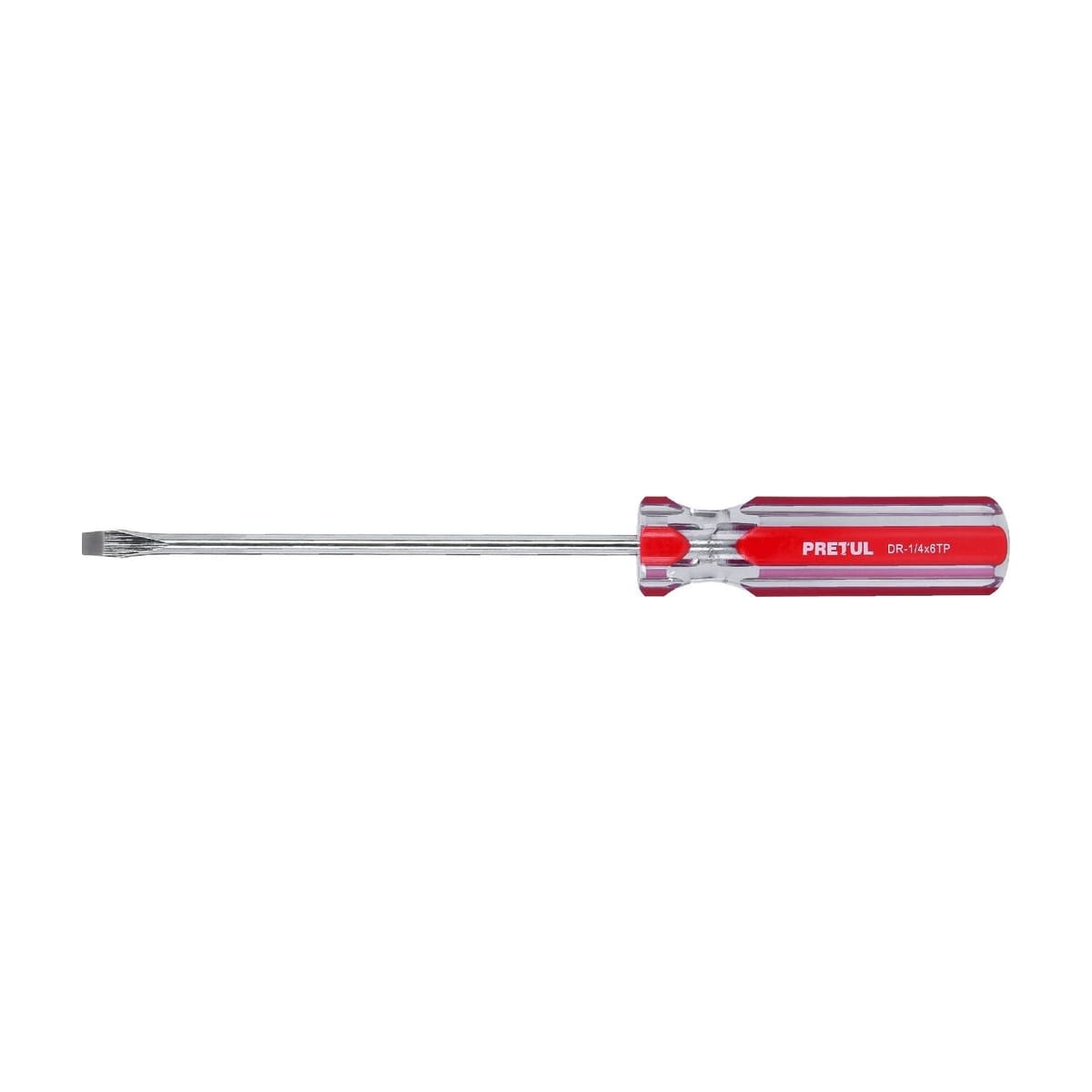 Destornillador Plano 1/4x6" DR-1/4X6TP - Pretul