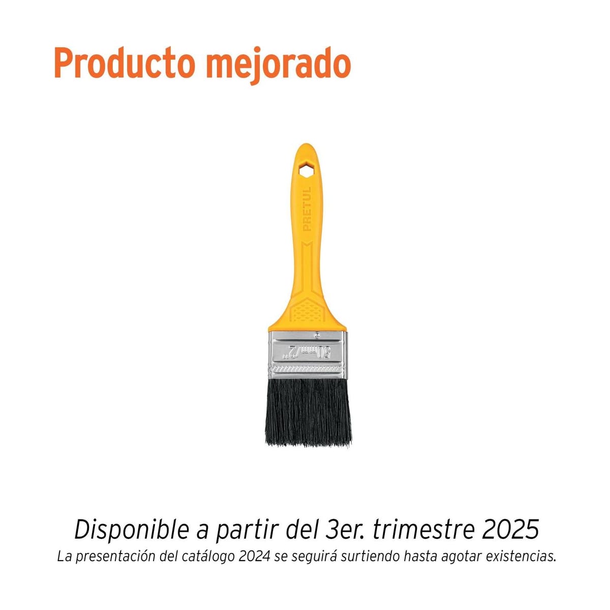 Pincel 2" (50mm) Mango Plástico BRP-2 - Pretul