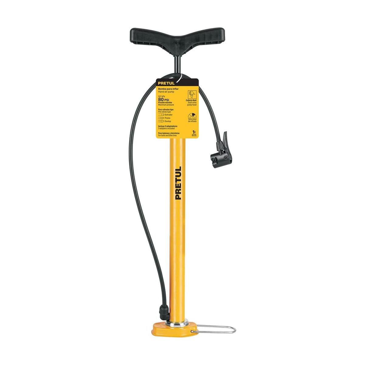 Bomba Para Inflar 80PSI BOM-P - Pretul