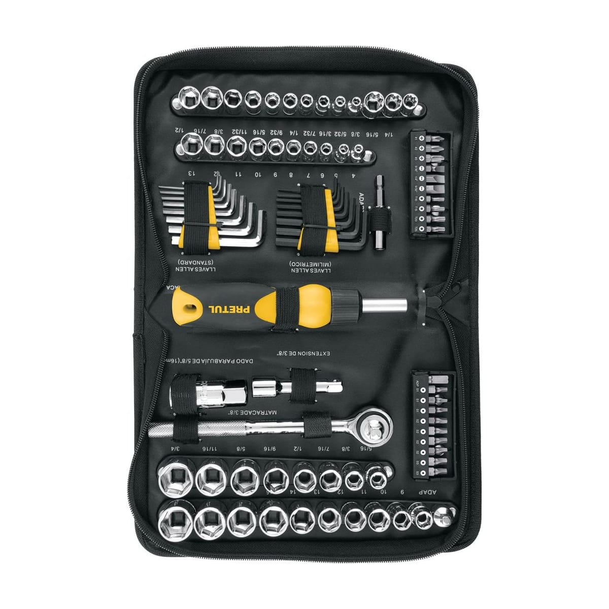 Desarmador Tipo Matraca 83 Piezas SET-85 - Pretul
