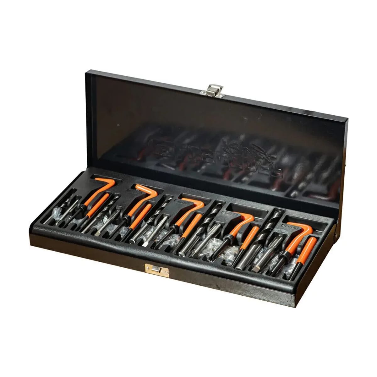 Juego Insertos Reparación Roscas M5 M6 M8 M10 M12 + Machos + Mechas 131 Piezas L1017 - Lusqtoff